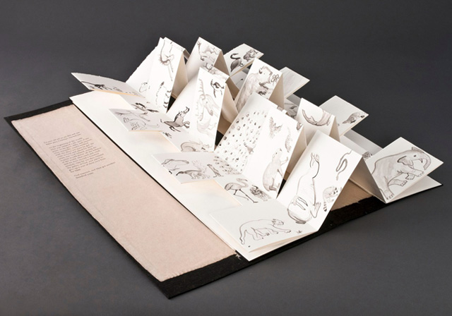 The Animal Years Artist Book by Kendra Greene of Greene Ink Press