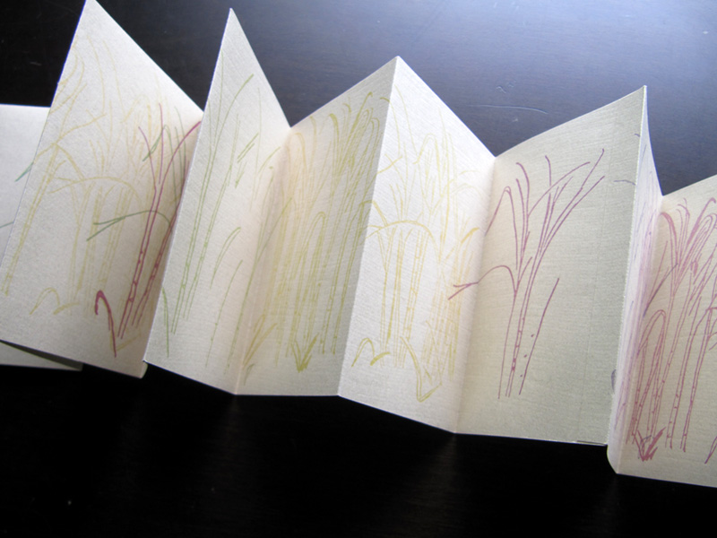 Lo Que Quiere Artist Book by Kendra Greene of Greene Ink Press