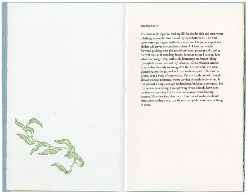 Sea Delisches Artist Book by Kendra Greene of Greene Ink Press